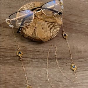 Gold platted eyeglass chain
